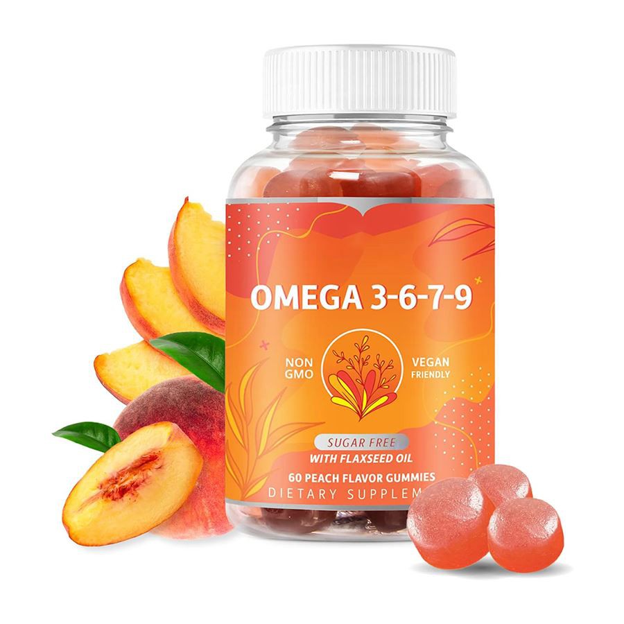 Omega 3 6 7 9 Gummies A Delicious, Familja - Suppliment tad-Dieta ta 'Ħbiberija
