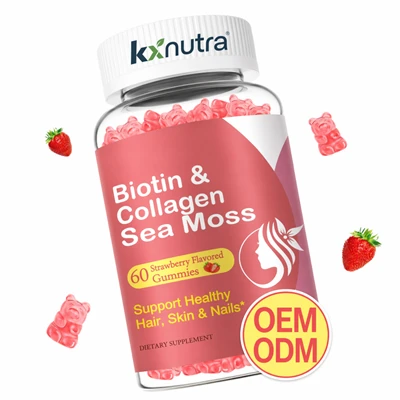 Collagen Biotin Baħar Moss Gummies